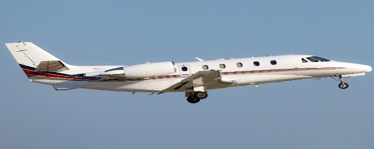 Jet taking off at San Antonio International Airport